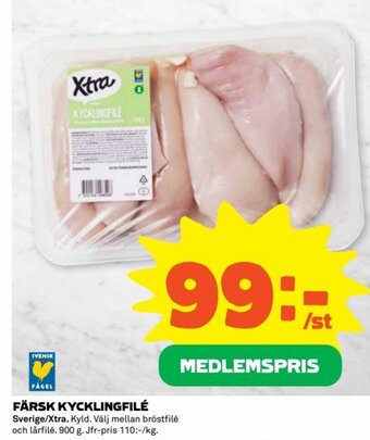 Coop FÄRSK KYCKLINGFILÉ erbjuda