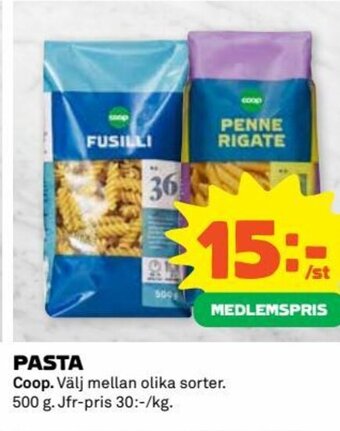 Coop PASTA erbjuda