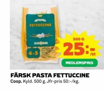 Coop FÄRSK PASTA FETTUCCINE erbjuda