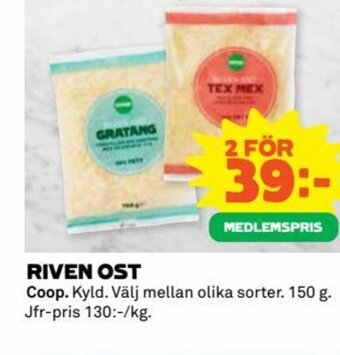 Coop RIVEN OST erbjuda