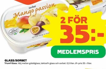Coop GLASS/SORBET erbjuda