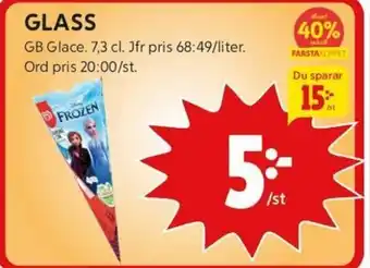 ICA Kvantum GLASS GB Glace erbjuda