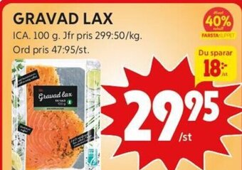 ICA Kvantum GRAVAD LAX erbjuda