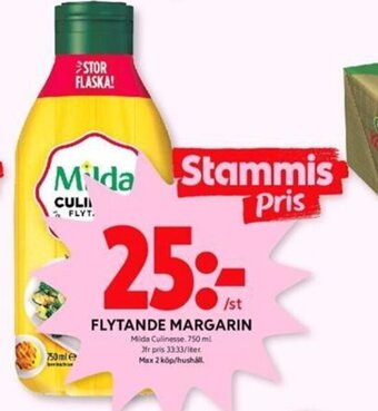 ICA Kvantum FLYTANDE MARGARIN erbjuda