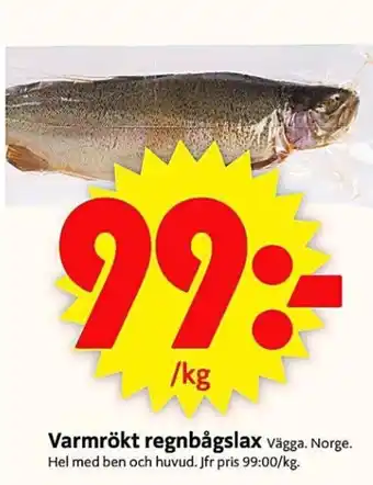 Varmrökt regnbågslax