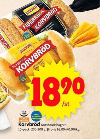 ICA Supermarket KORVBRÖD erbjuda