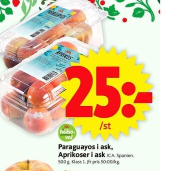 ICA Supermarket Paraguayos i ask, Aprikoser i ask erbjuda
