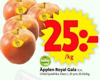 ICA Supermarket Äpplen Royal Gala erbjuda