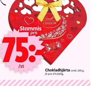 ICA Supermarket Chokladhjärta Lindt erbjuda