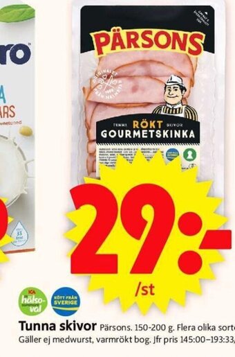 ICA Supermarket TUNNA SKIVOR erbjuda