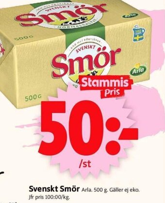 ICA Supermarket Svenskt Smör erbjuda