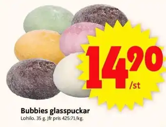 ICA Supermarket Bubbies glasspuckar erbjuda