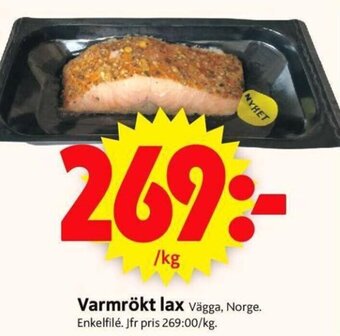 ICA Supermarket Varmrökt lax erbjuda