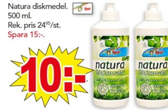 Natura diskmedel. 500 ml.