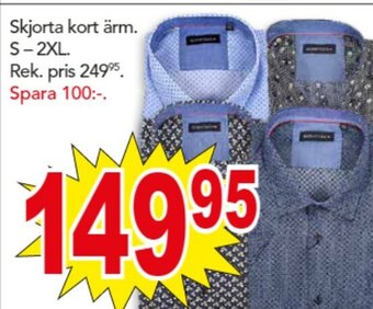 Bo Ohlsson Skjorta kort ärm. S-2XL. erbjuda