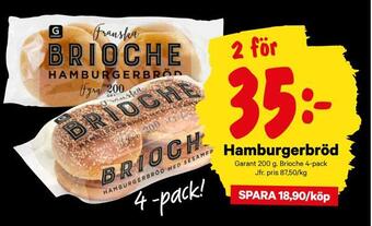 City Gross Hamburgerbröd erbjuda