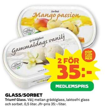 Glass/sorbet