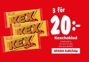 City Gross Kexchoklad erbjuda