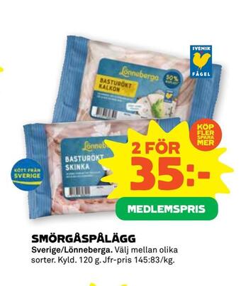 Stora Coop Smörgåspålägg erbjuda