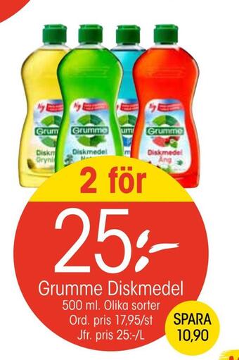 EKO Grumme diskmedel erbjuda