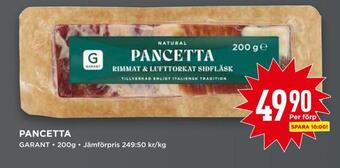 Willys Pancetta erbjuda
