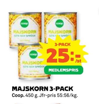 Stora Coop Majskorn 3-pack erbjuda