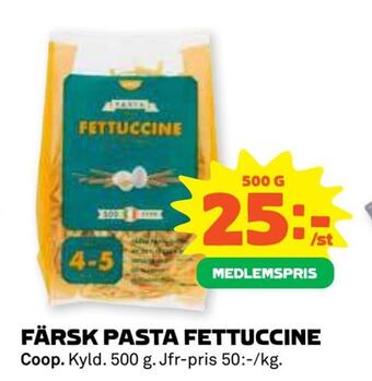 Stora Coop Färsk pasta fettuccine erbjuda