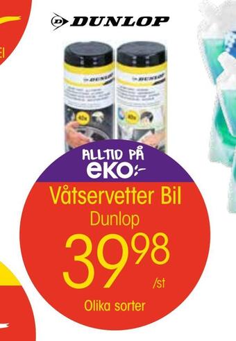 EKO Våtservetter bil erbjuda