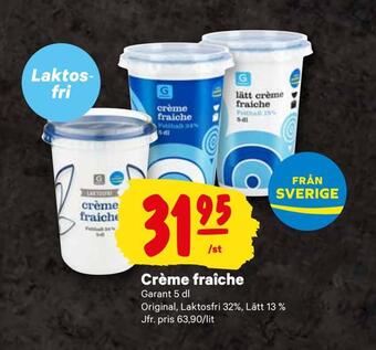 City Gross Crème fraîche erbjuda