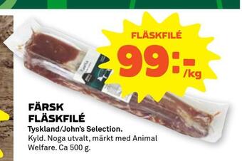 Stora Coop Färsk fläskfilé erbjuda