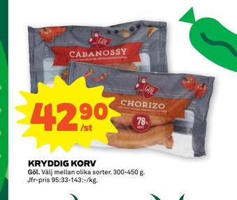 Stora Coop Kryddig korv erbjuda