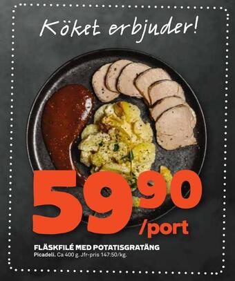 Stora Coop Fläskfilé med potatisgratäng erbjuda