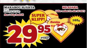 Nya Pulsen Marabou hjärta erbjuda