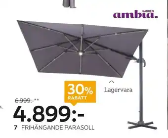 Frihängande parasoll sun