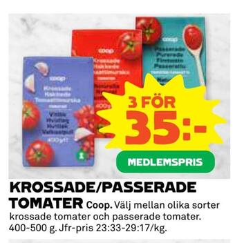 Krossade/passerade tomater