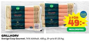 Coop Daglivs Grillkorv erbjuda