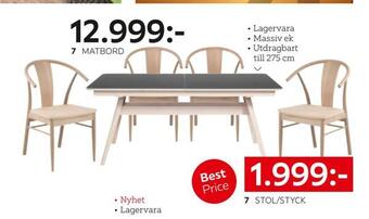 XXXLutz Stol/styck erbjuda
