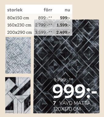 XXXLutz Vävd matta 120x170 cm erbjuda