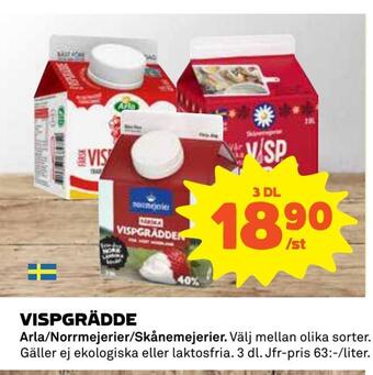 Coop Daglivs Vispgrädde erbjuda