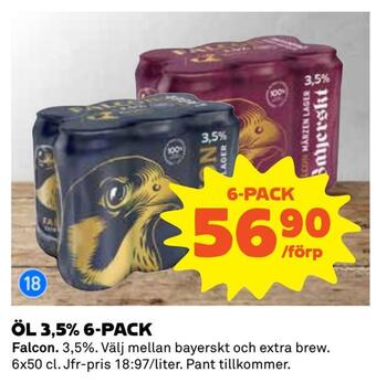 Coop Daglivs Öl 3,5% 6-pack erbjuda