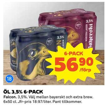 Coop Konsum Öl 3,5% 6-pack erbjuda