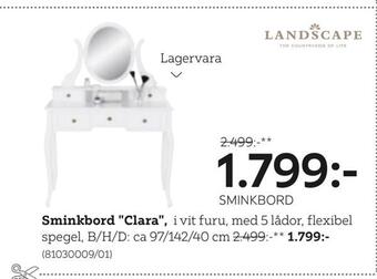 XXXLutz Sminkbord erbjuda