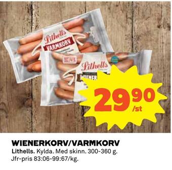Wienerkorv/varmkorv