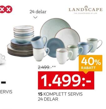 XXXLutz Komplett servis 24 delar erbjuda