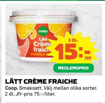 Coop Daglivs Lätt crème fraiche erbjuda