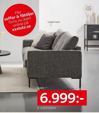 XXXLutz 3-sits soffa erbjuda