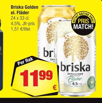 Calle Briska golden el. fläder erbjuda