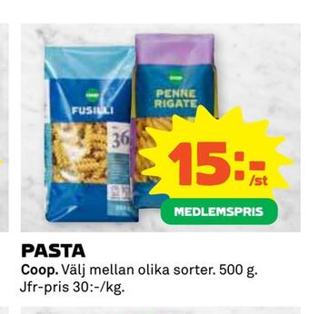 Coop Daglivs Pasta erbjuda