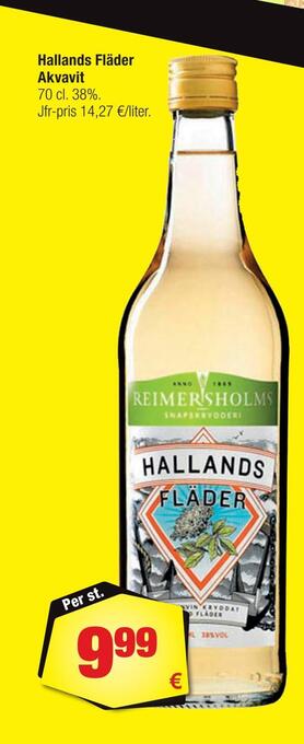 Calle Hallands fläder akvavit erbjuda