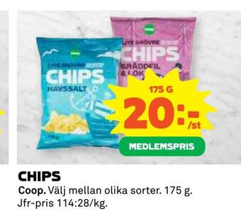 Coop Daglivs Chips erbjuda